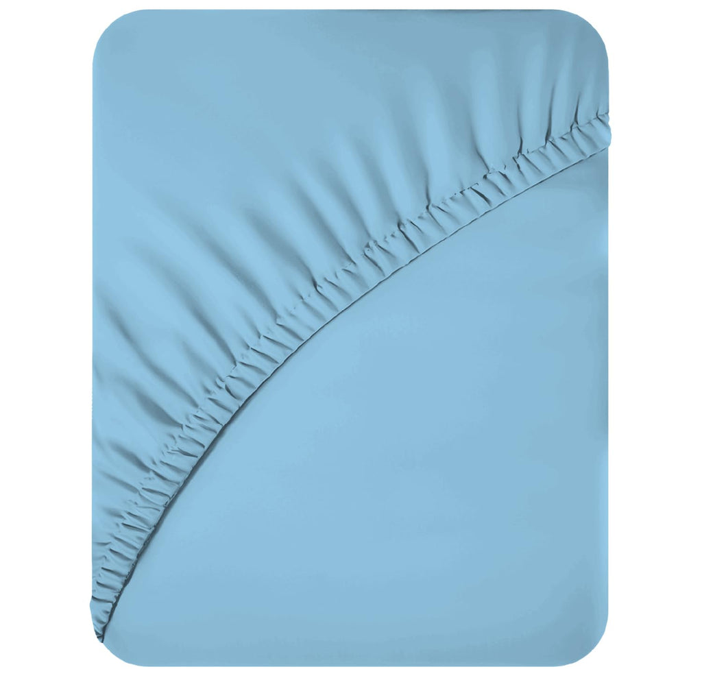 Soft Microfibre Fitted Sheets 40CM - Breathable Wrinkle Free & Fade Resistant