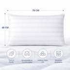 Microfiber Satin Stripe Bounce Back Pillows