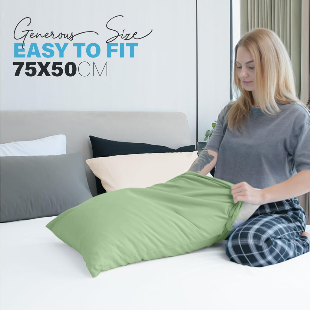Premium Microfiber Pillow Covers with Envelope Closure