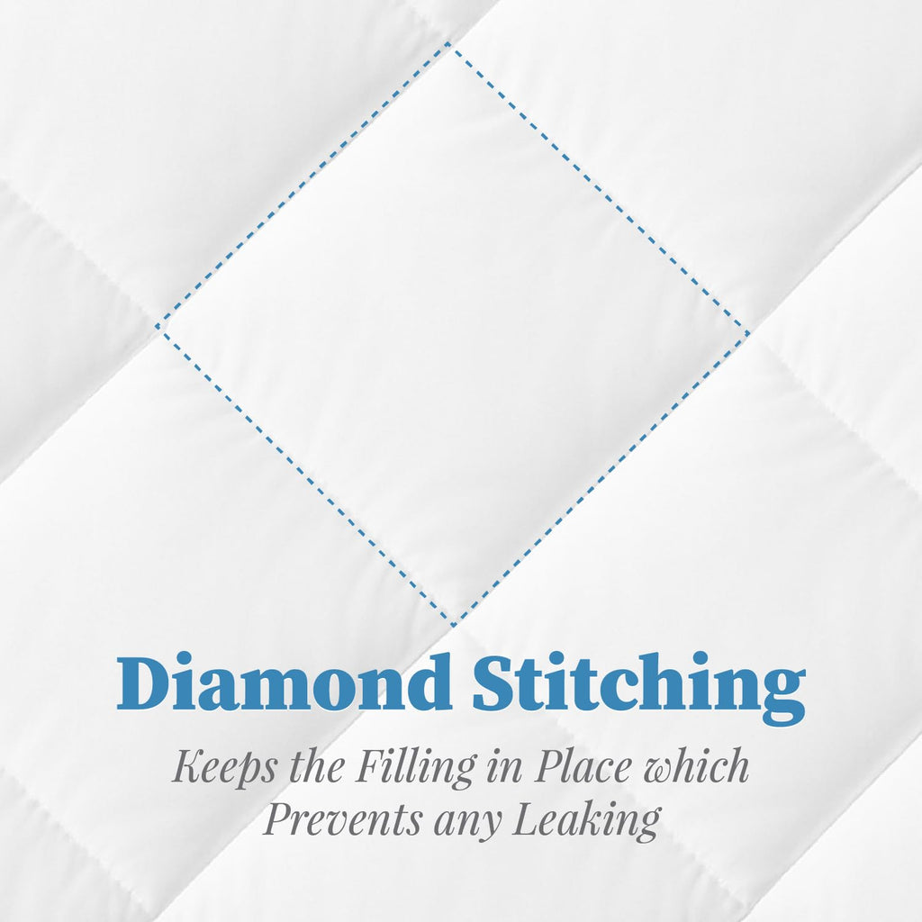Quilted Mattress Topper - Fitted Skirt-
