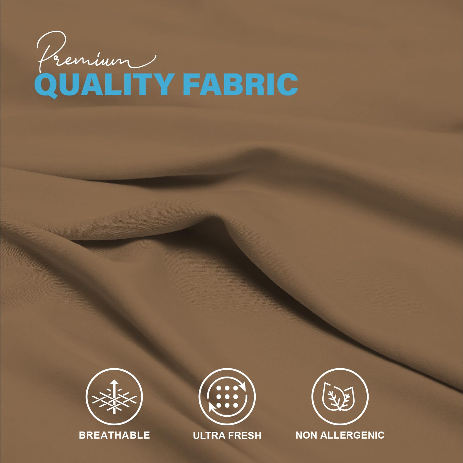 Premium Microfiber Pillow Covers with Envelope Closure