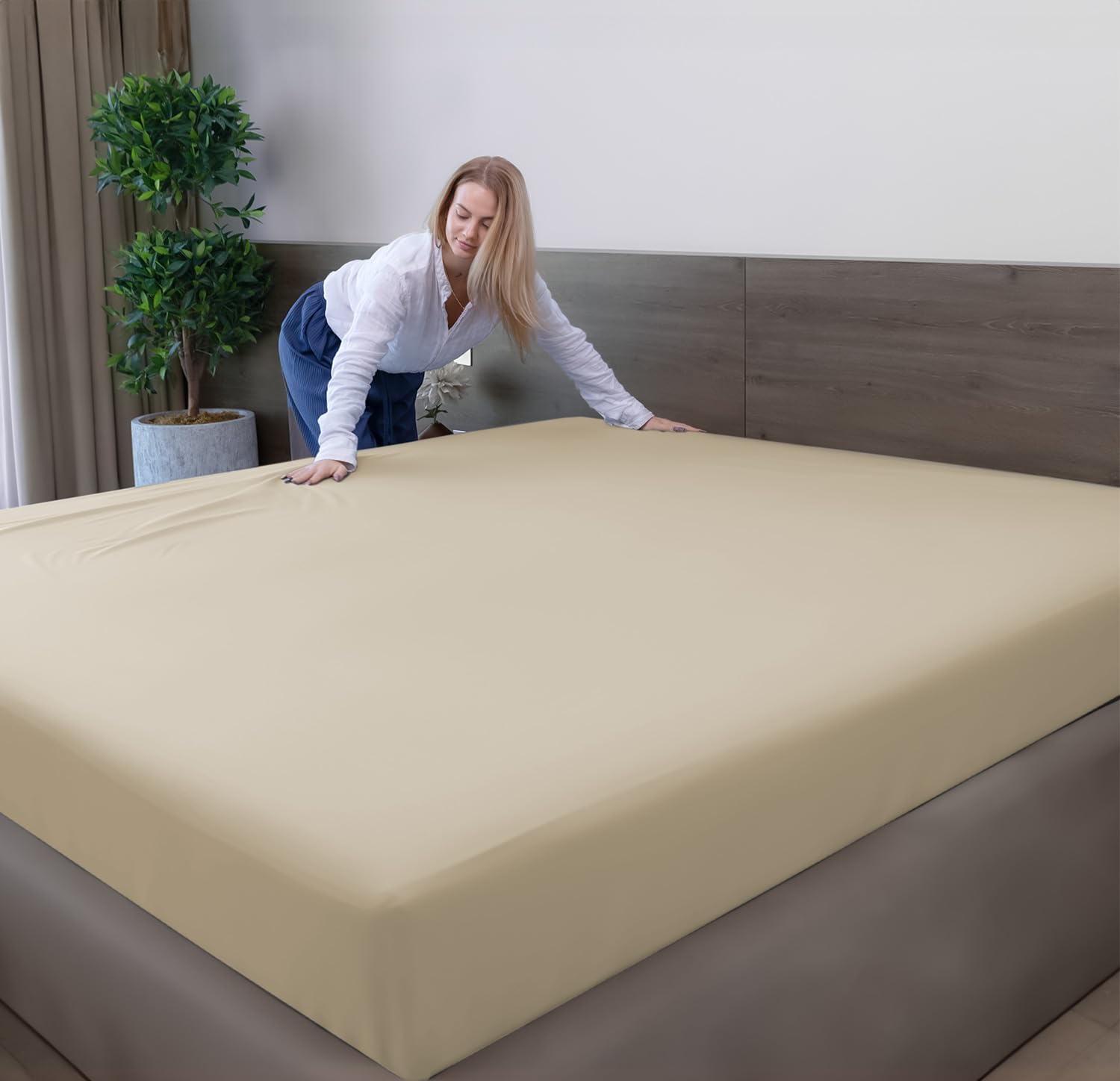 Soft Microfibre Fitted Sheets 40CM - Breathable Wrinkle Free & Fade Resistant