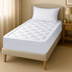 Quilted Mattress Topper - Fitted Skirt-