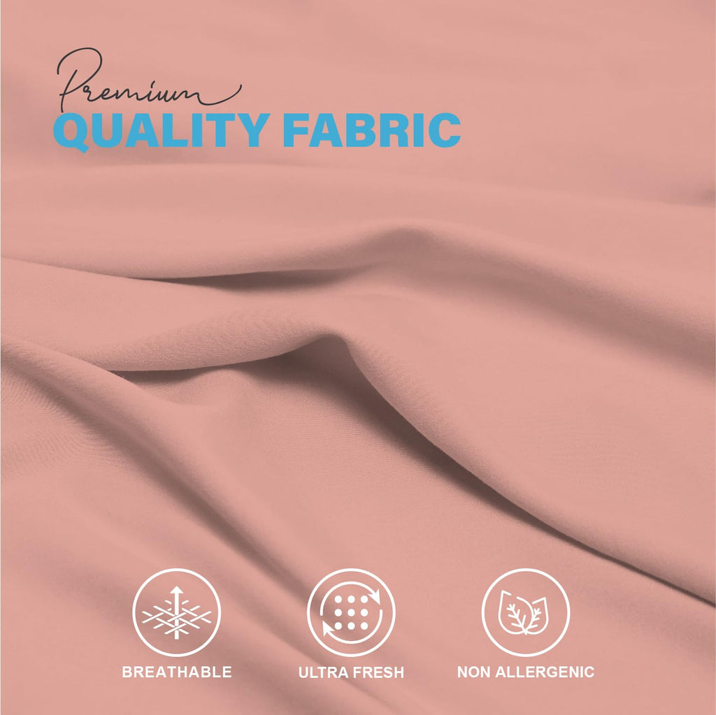 Premium Microfiber Pillow Covers with Envelope Closure
