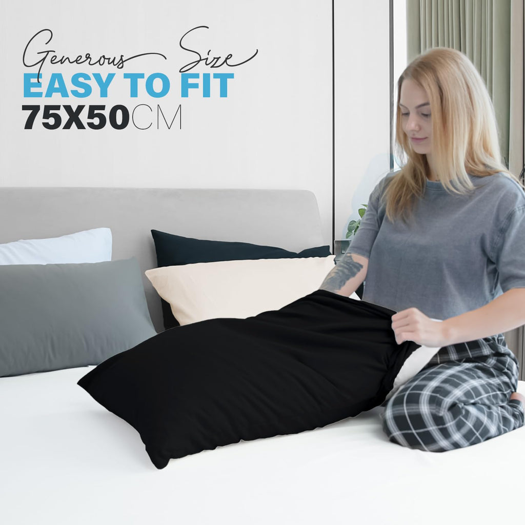 Premium Microfiber Pillow Covers with Envelope Closure