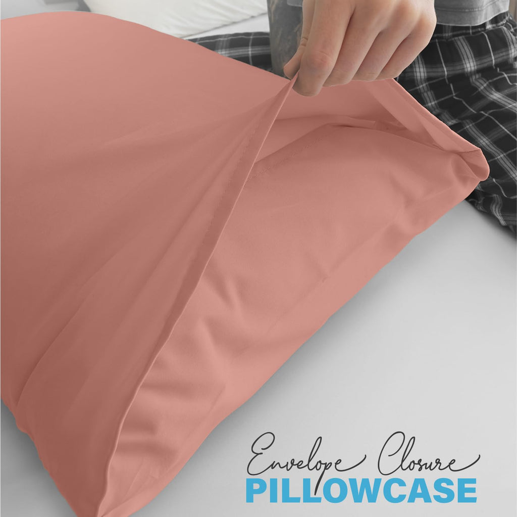 Premium Microfiber Pillow Covers with Envelope Closure