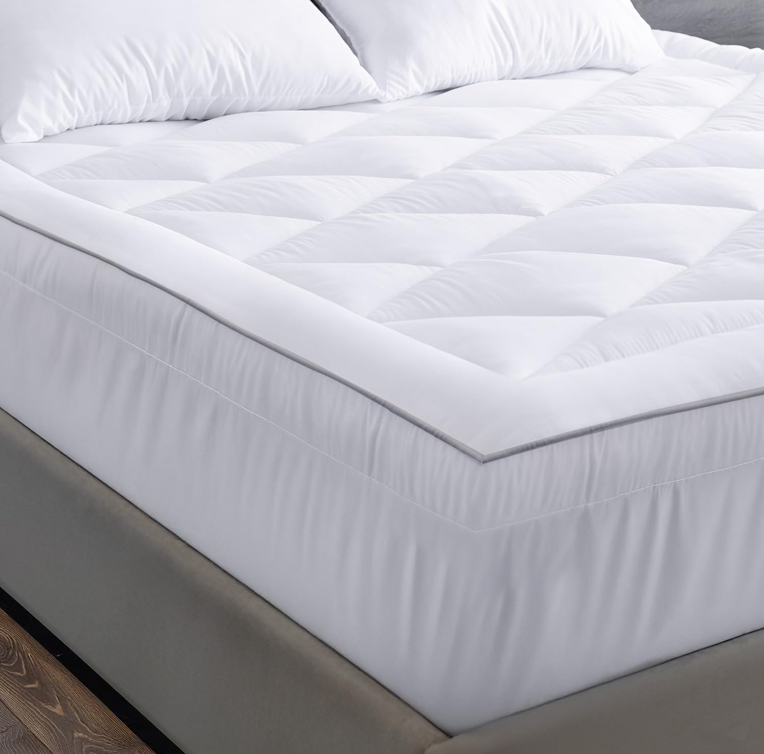 Luxury Quilted Single Mattress Topper – Hypoallergenic Comfort