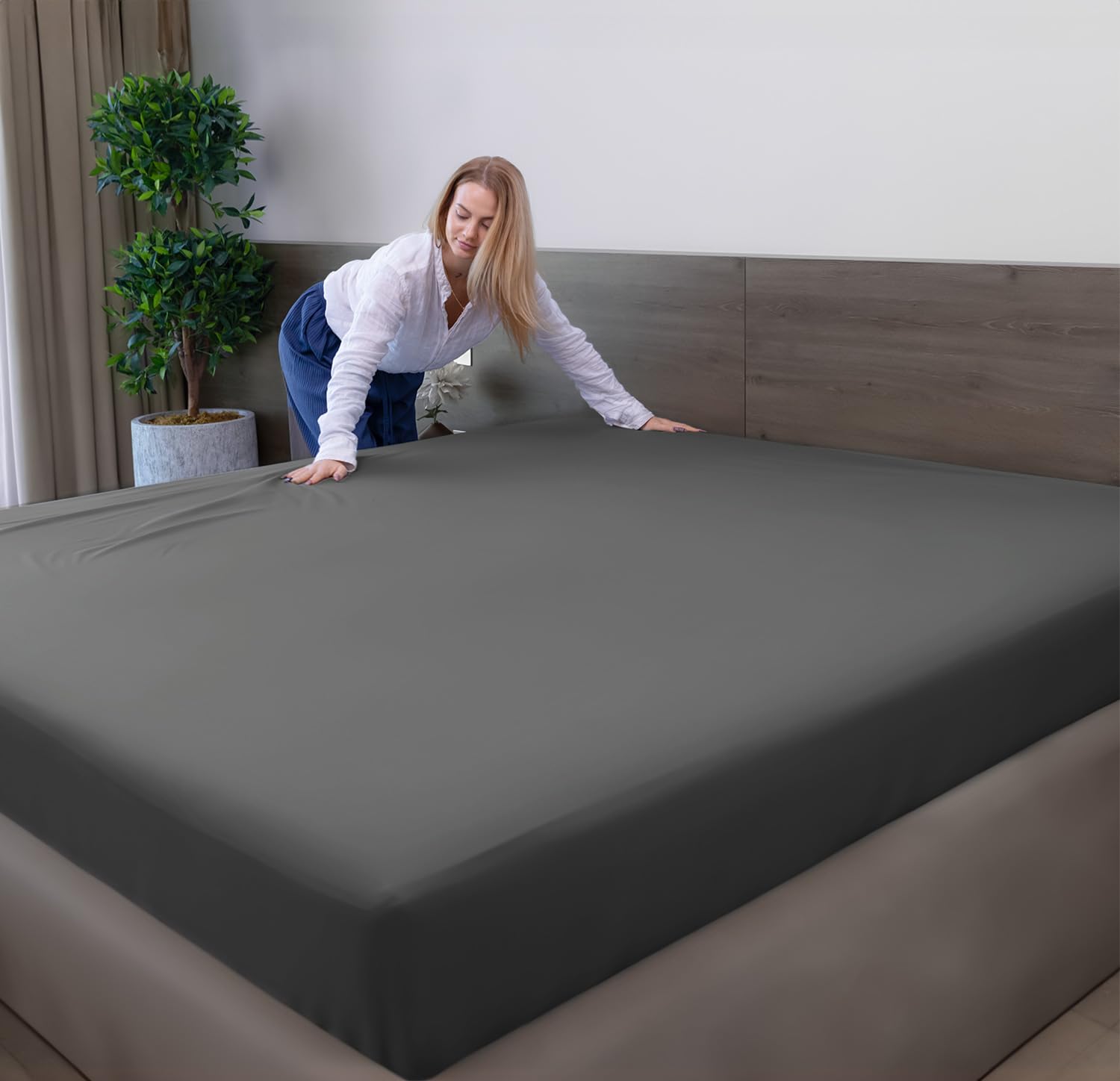 Soft Microfibre Fitted Sheets 40CM - Breathable Wrinkle Free & Fade Resistant