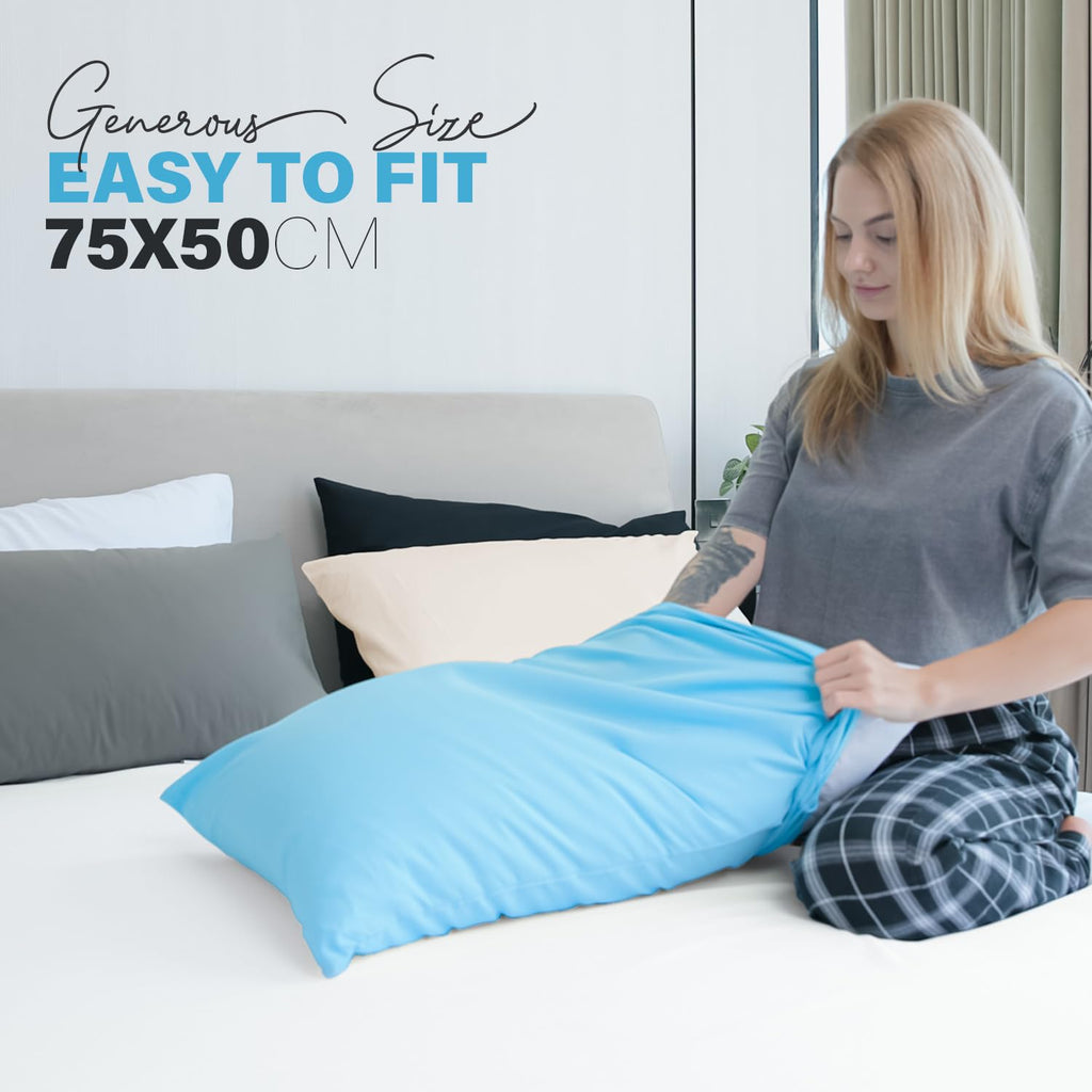Premium Microfiber Pillow Covers with Envelope Closure