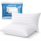 Microfiber Satin Stripe Bounce Back Pillows