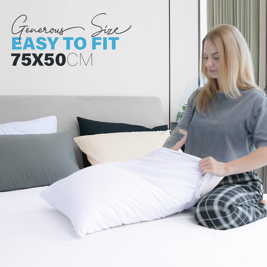 Premium Microfiber Pillow Covers with Envelope Closure