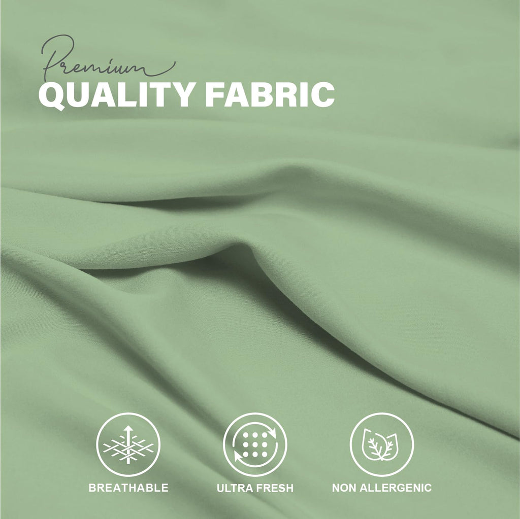 Premium Microfiber Pillow Covers with Envelope Closure