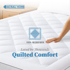 Quilted Mattress Topper - Fitted Skirt-