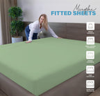 Soft Microfibre Fitted Sheets 40CM - Breathable Wrinkle Free & Fade Resistant