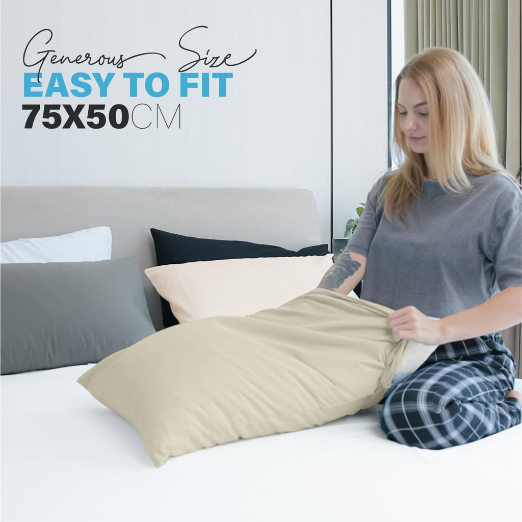 Premium Microfiber Pillow Covers with Envelope Closure