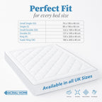 Quilted Mattress Topper - Fitted Skirt-