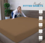 Soft Microfibre Fitted Sheets 40CM - Breathable Wrinkle Free & Fade Resistant