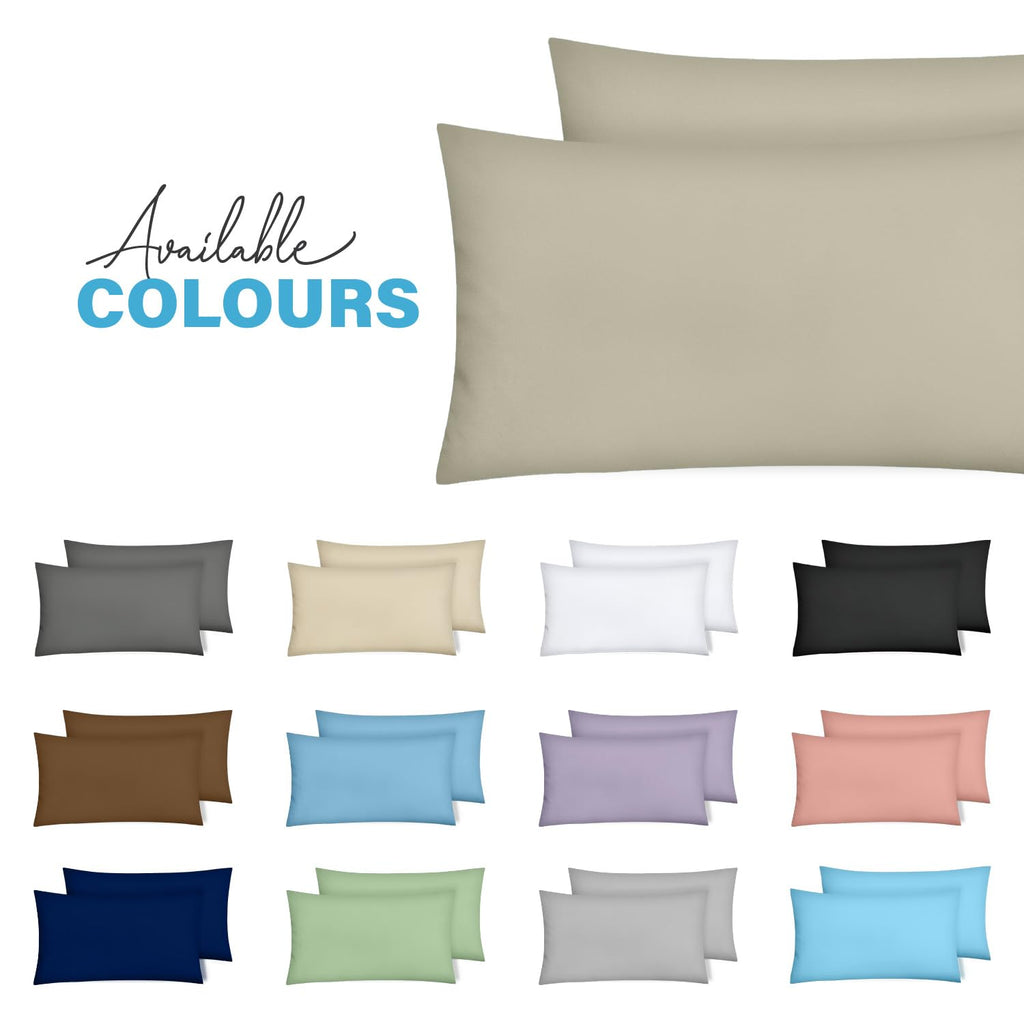 Premium Microfiber Pillow Covers with Envelope Closure