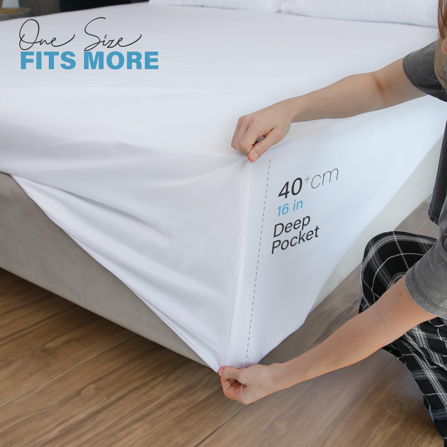 Soft Microfibre Fitted Sheets 40CM - Breathable Wrinkle Free & Fade Resistant