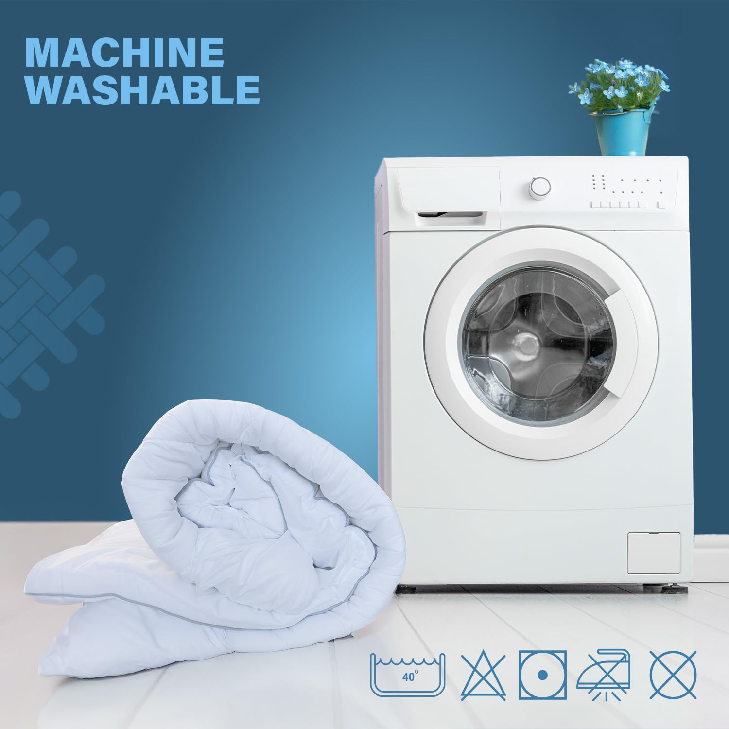 Luxury Quilted Single Mattress Topper – Hypoallergenic Comfort