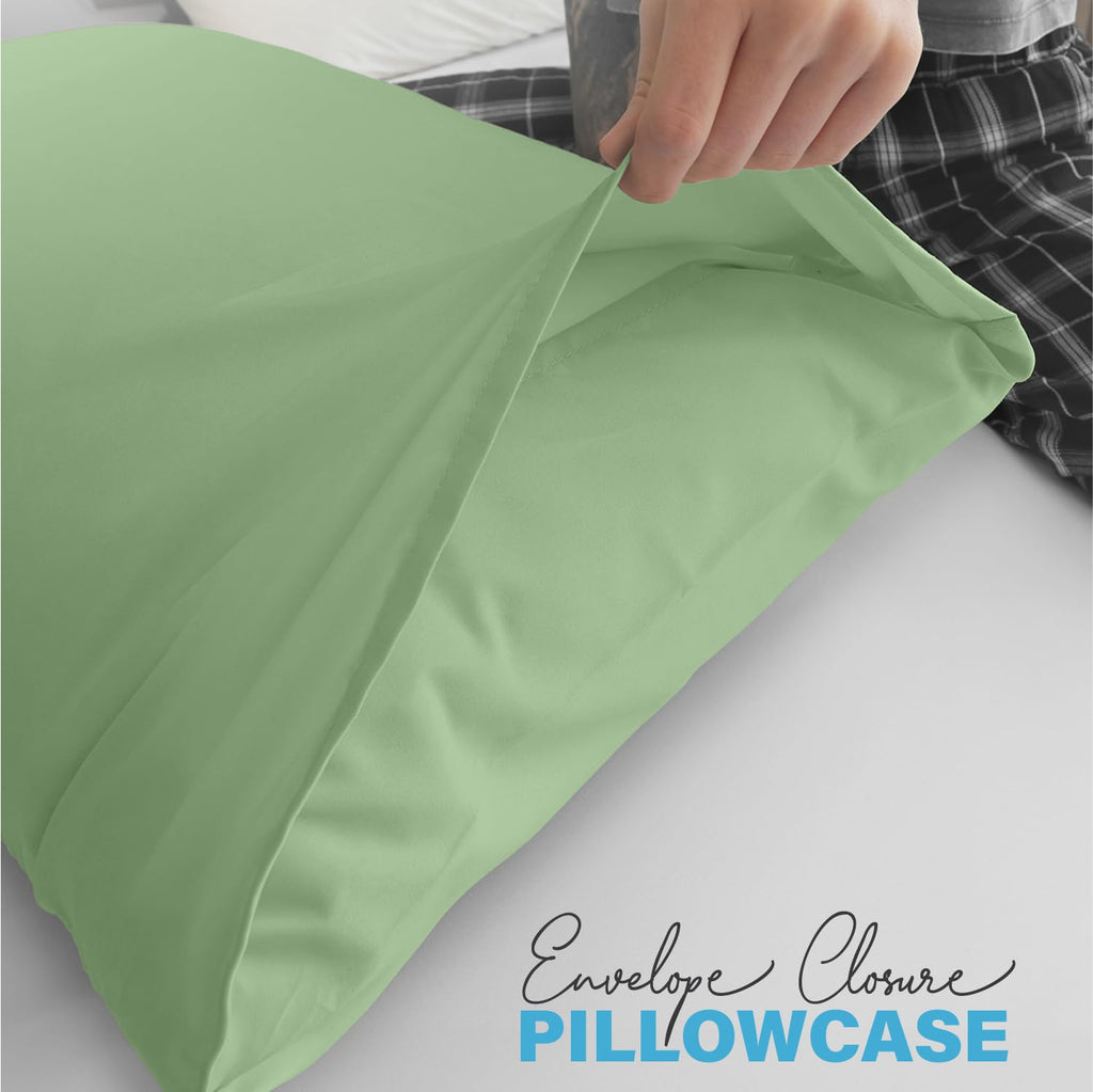 Premium Microfiber Pillow Covers with Envelope Closure
