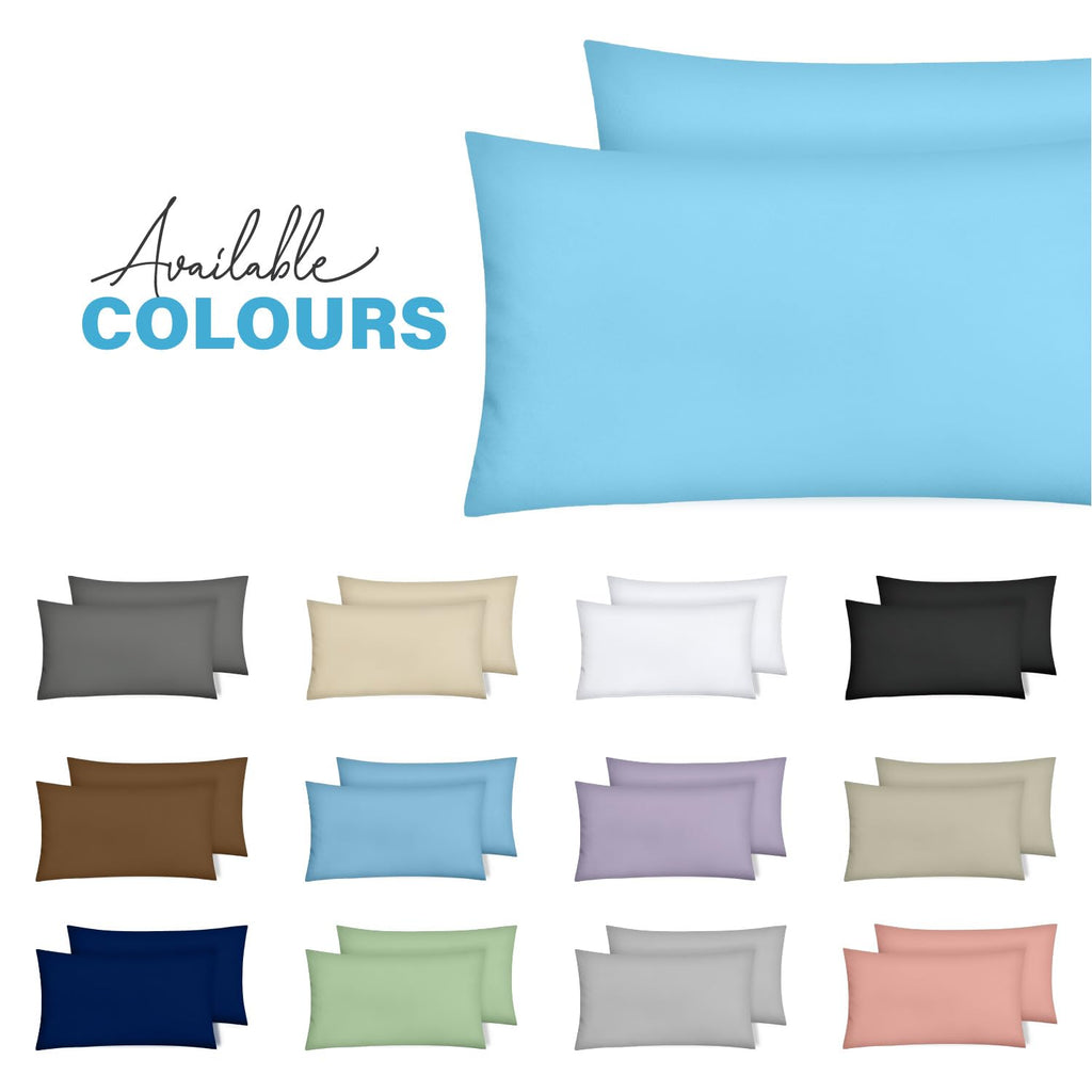 Premium Microfiber Pillow Covers with Envelope Closure