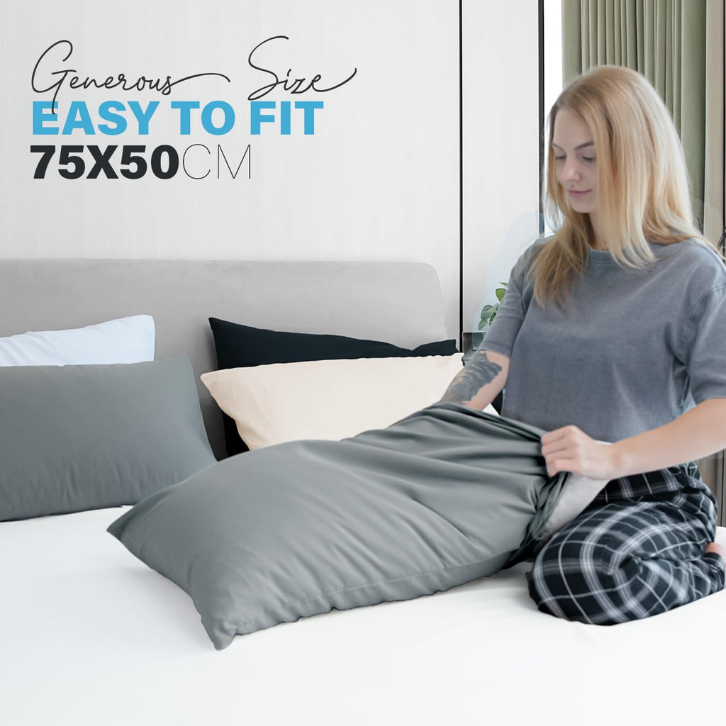 Premium Microfiber Pillow Covers with Envelope Closure