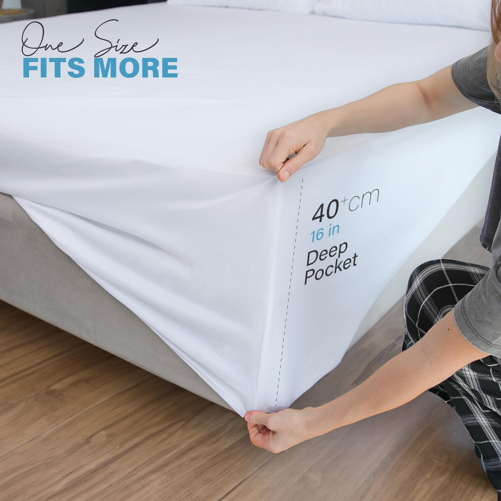 Soft Microfibre Fitted Sheets 40CM - Breathable Wrinkle Free & Fade Resistant