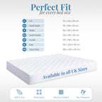 Waterproof Quilted Mattress Protector, 4-Layer Super Absorbent Design