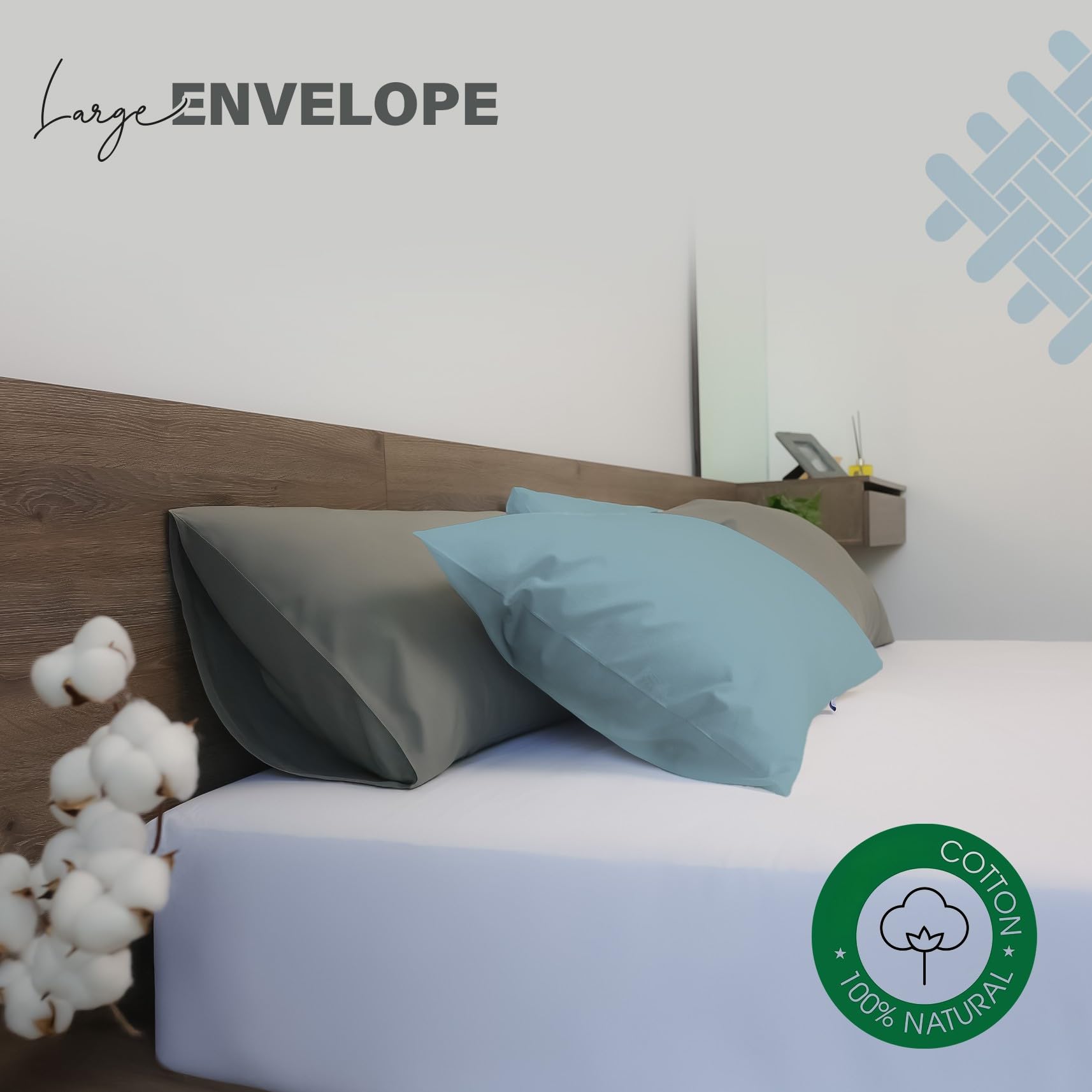 Percale Cotton Pillow Cases