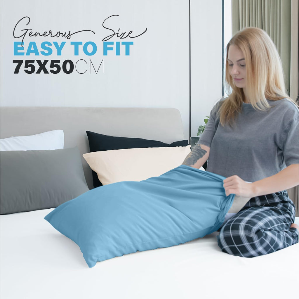 Premium Microfiber Pillow Covers with Envelope Closure
