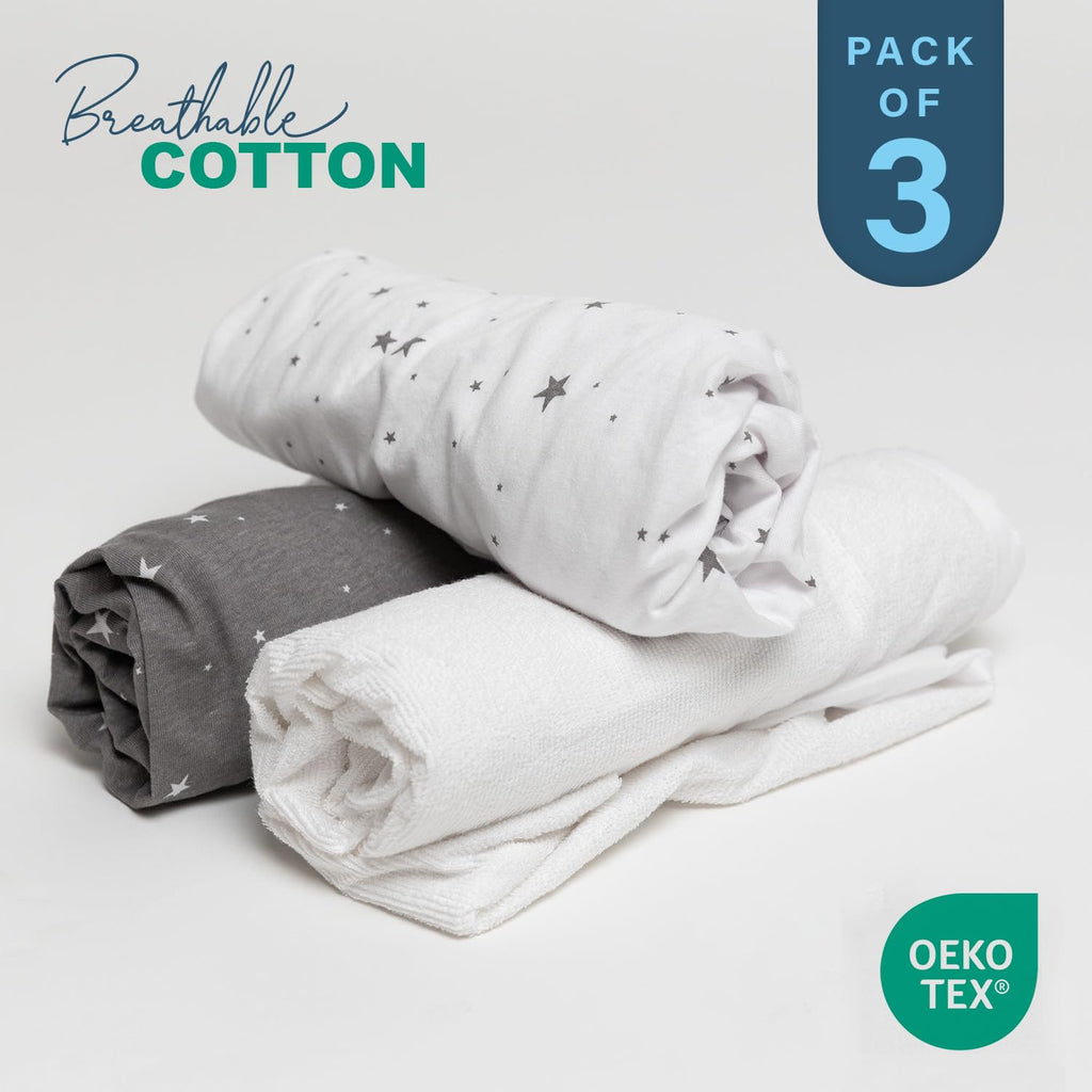 Moses Basket Sheets – 3 Pack - Gentle on Baby Skin