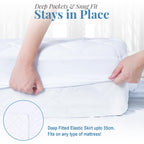 Waterproof Quilted Mattress Protector, 4-Layer Super Absorbent Design
