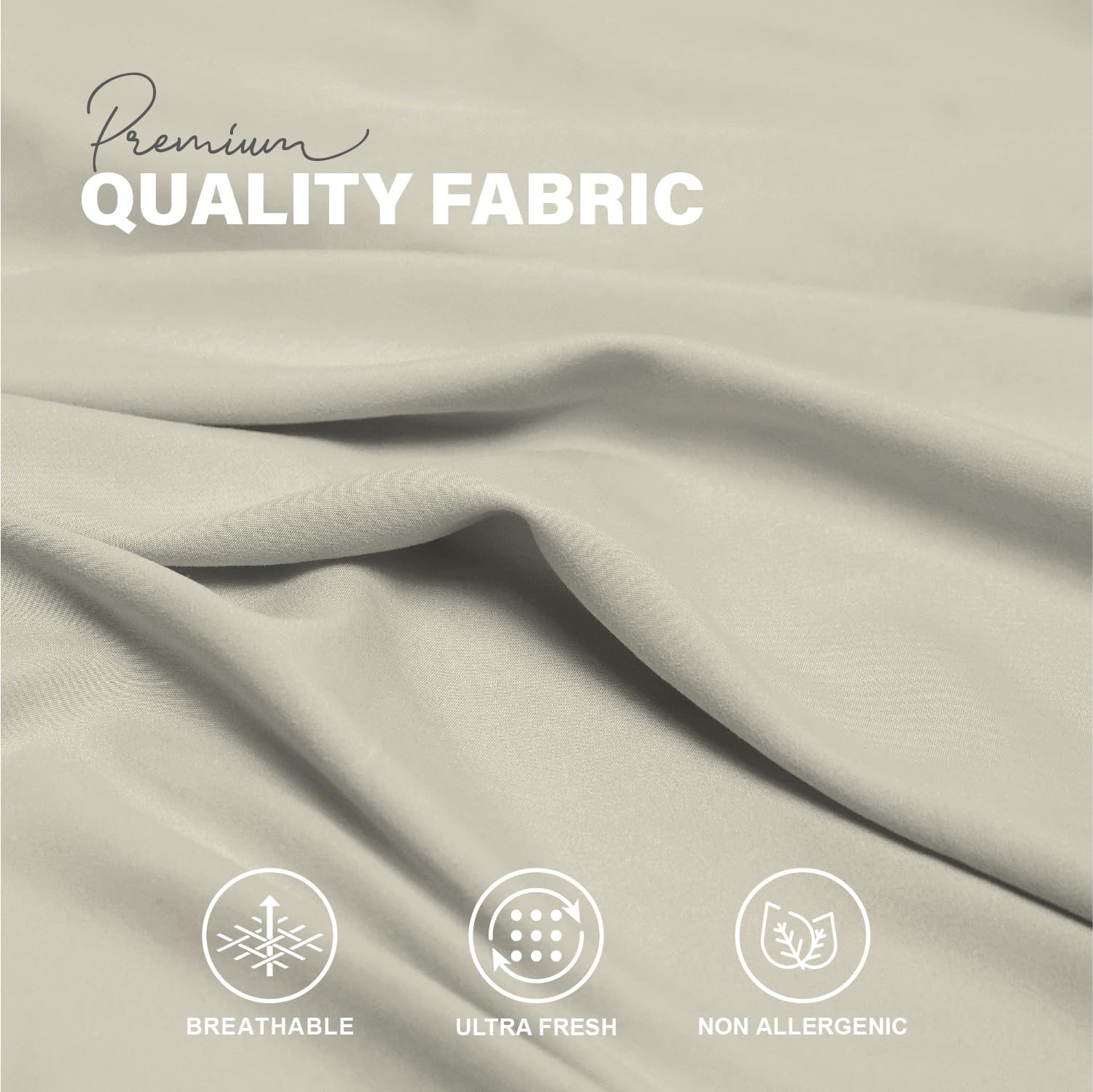 Premium Microfiber Pillow Covers with Envelope Closure