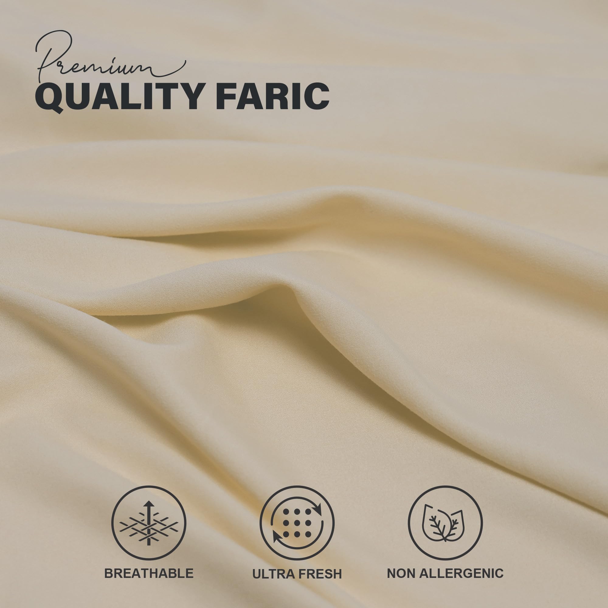 Premium Microfiber Pillow Covers with Envelope Closure