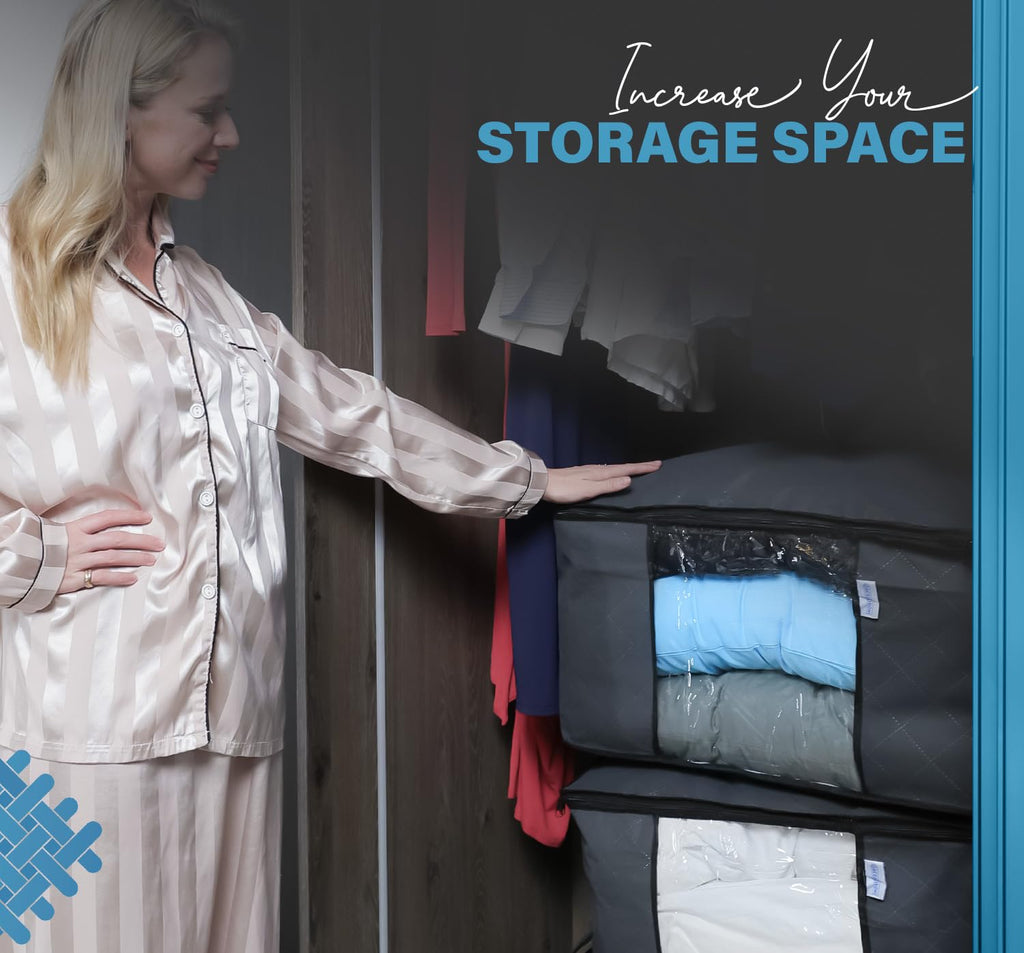 3 Pack Large Storage Bags with Zips
