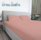 Soft Microfibre Fitted Sheets 40CM - Breathable Wrinkle Free & Fade Resistant
