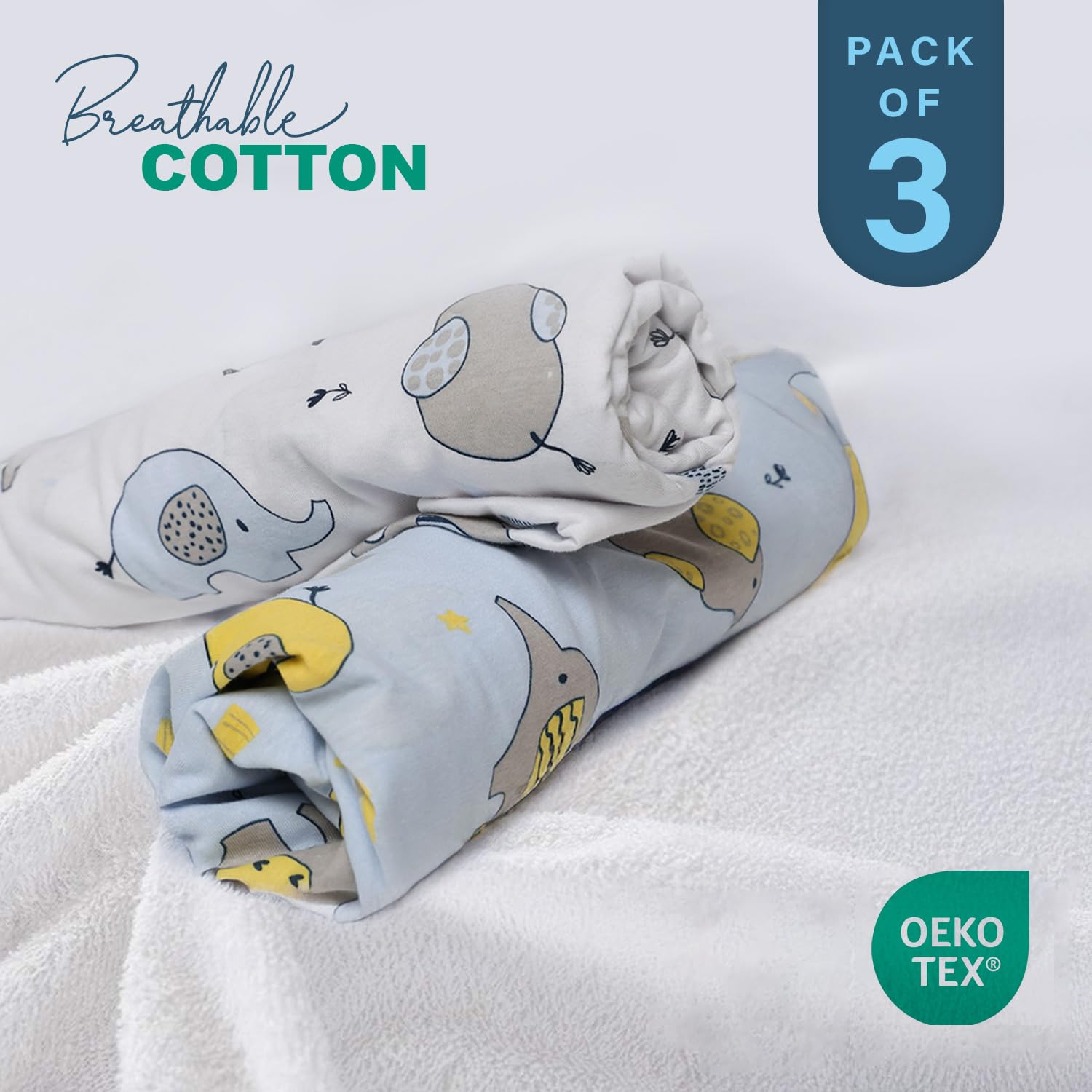 Moses Basket Sheets – 3 Pack - Gentle on Baby Skin