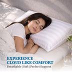 Microfiber Satin Stripe Bounce Back Pillows