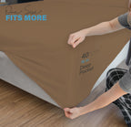Soft Microfibre Fitted Sheets 40CM - Breathable Wrinkle Free & Fade Resistant