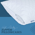 Quilted Hypoallergenic Zipped Pillow Protectors