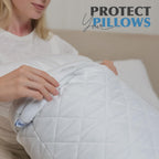 Quilted Hypoallergenic Zipped Pillow Protectors