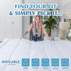 Luxury Quilted Single Mattress Topper – Hypoallergenic Comfort