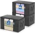 3 Pack Large Storage Bags with Zips