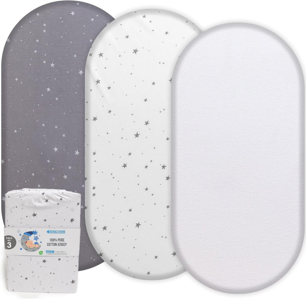 Moses Basket Sheets – 3 Pack - Gentle on Baby Skin