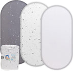 Moses Basket Sheets – 3 Pack - Gentle on Baby Skin