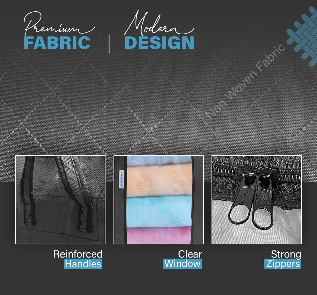 3 Pack Large Storage Bags with Zips