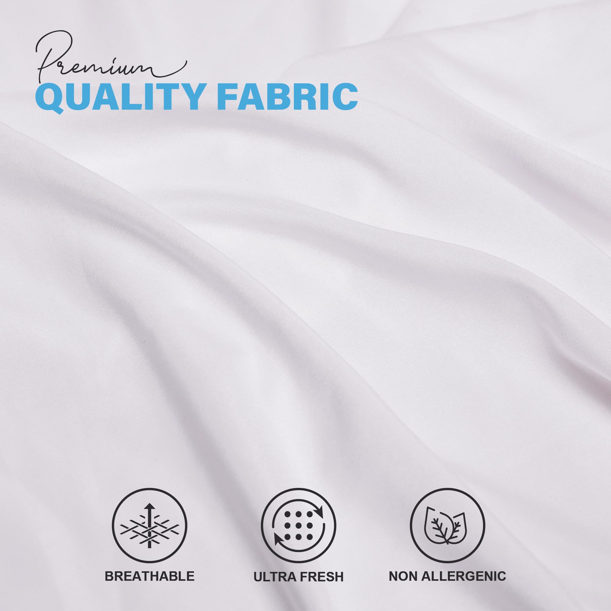 Premium Microfiber Pillow Covers with Envelope Closure