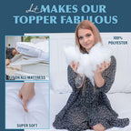 Luxury Quilted Single Mattress Topper – Hypoallergenic Comfort