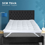 Luxury Quilted Single Mattress Topper – Hypoallergenic Comfort